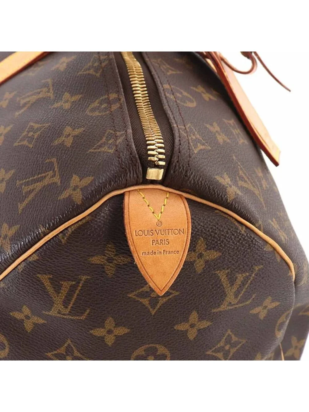 Louis Vuitton Monogram Keepall 45 Boston Bag Brown